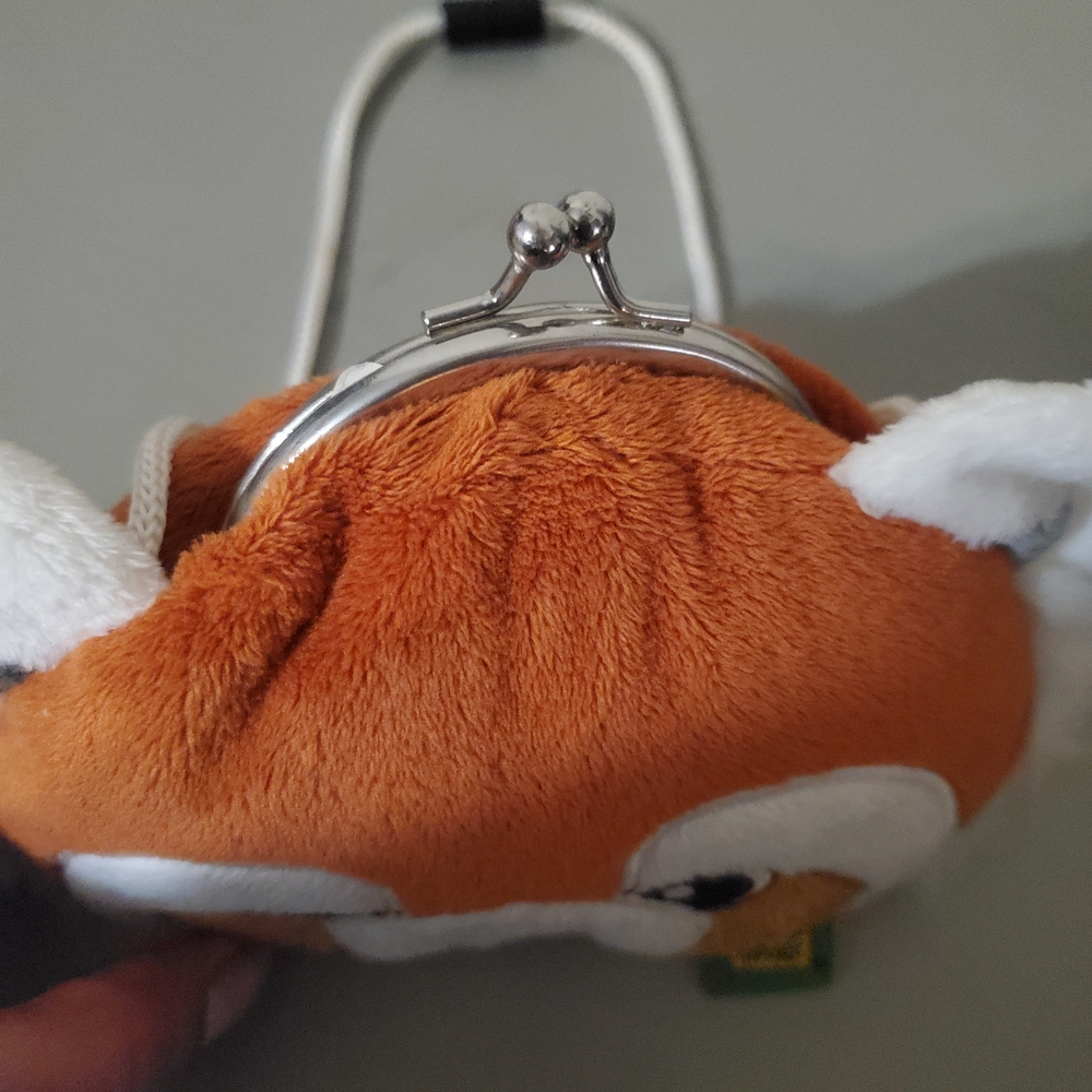 Plush Red Panda Coin Purse w/ Clasp - Picture 3 of 4